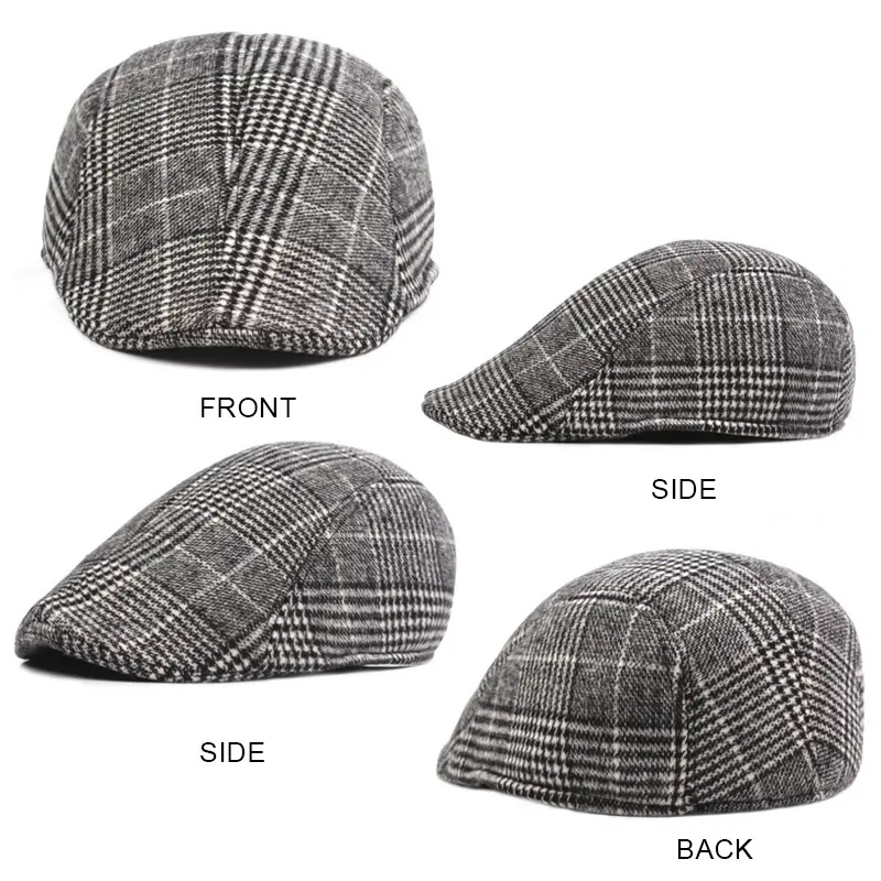 Topi Baret Newsboy Topi Pelukis Flat Cap Topi Vintage Peaky Blinders