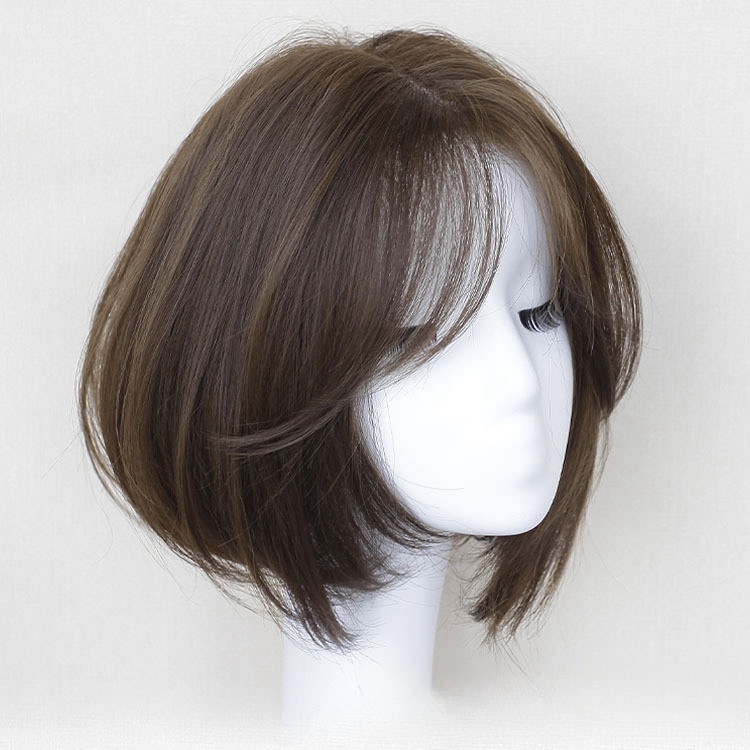 Wig Wanita Full Kepala/Wig Rambut Pendek/Wig Tanpa Poni Daily/Wig Korean Natural Wanita/Wig Rambut