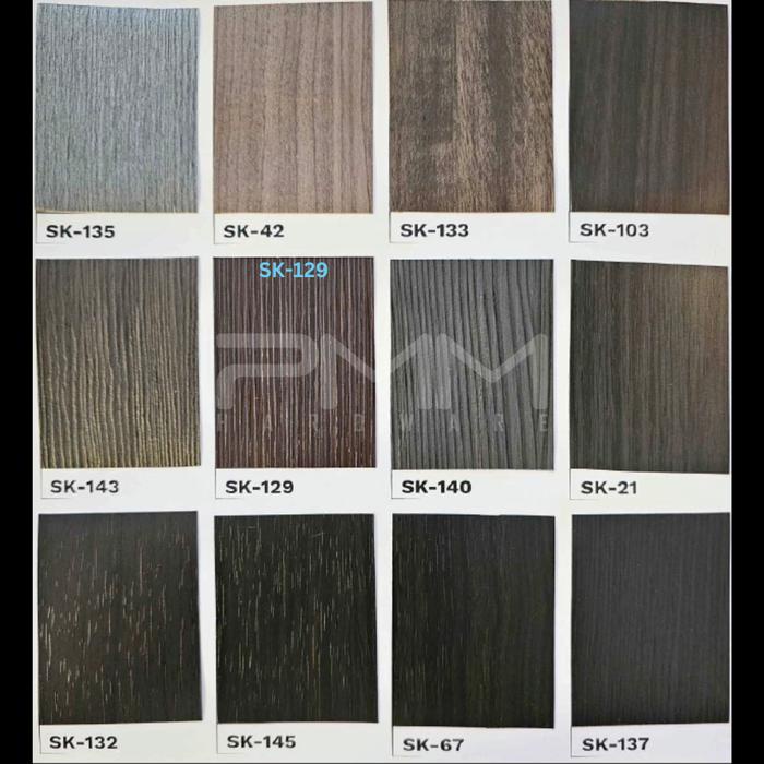 PVC SHEET TEBAL 0,3 WARNA URAT KAYU TUA TACO SHEET DECO HUBEN SHEET
