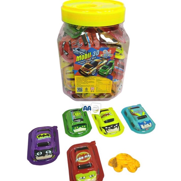 

Kuliner.Kita C& J Permen Lunak Mobil Toples Isi 50 X 8.5 Gr