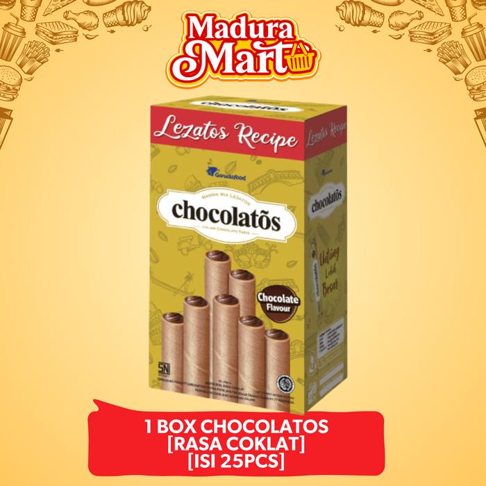 

Kuliner.Kita [Tebus ] 1 Box Chocolatos [Rasa Coklat] [Isi 25Pcs]
