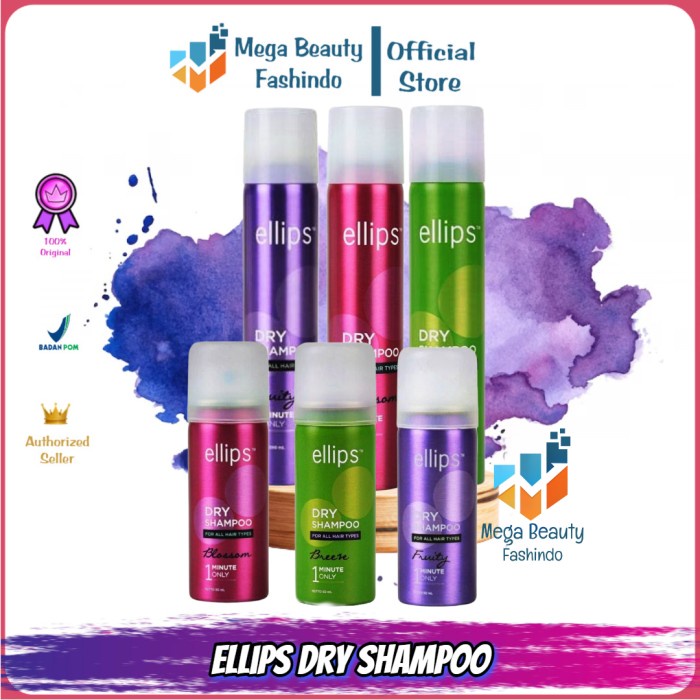 Ellips Dry Shampoo Kering Shampo Kering Bedak Rambut Spray Dry