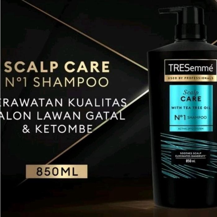 TRESEMME SHAMPOO ANTI KETOMBE SCALP CARE DENGAN TEA TREE OIL 850 ML / TRESEMME SCALP CARE ANTI
