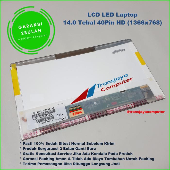 Ready LED LCD Notebook Laptop Lenovo G400, Lenovo Z480 LED 14.0 Standard ORI