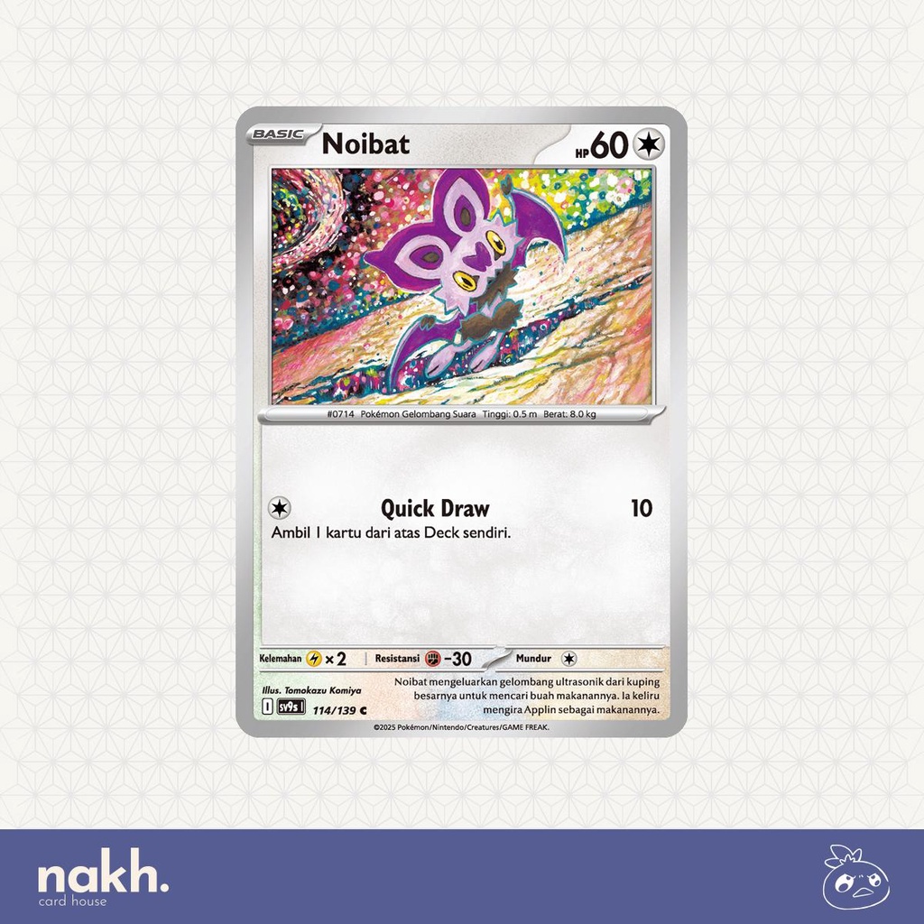 Kartu Pokemon TCG Indonesia Ikatan Takdir sv9s 114/139 Noibat
