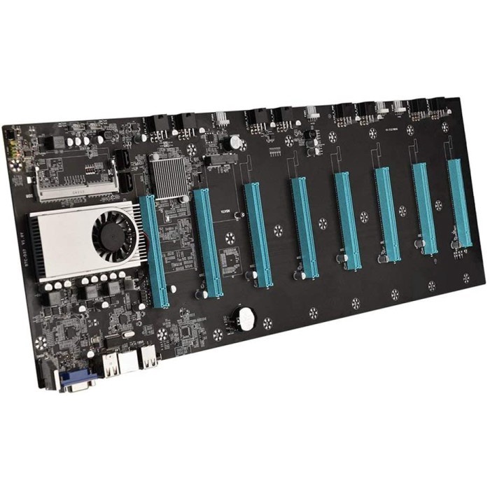[Expert] BTC S37 Motherboard Mining 65mm 8 Slot VGA Bitcoin Termasuk Processor