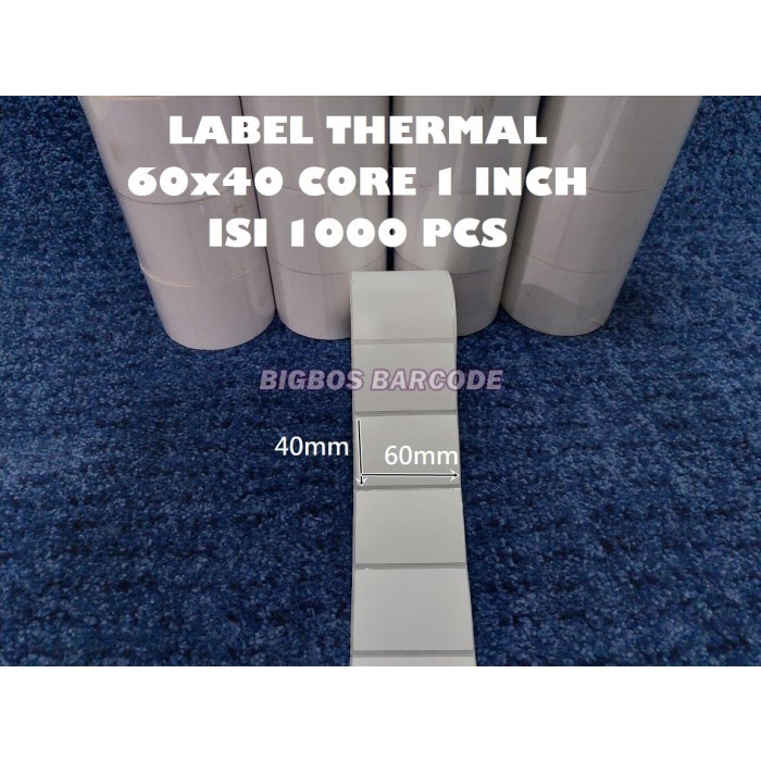 

[Expert] STIKER LABEL THERMAL 60x40 ISI 500 - 1000 PCS CORE 1" & 1,5" TIMBANGAN