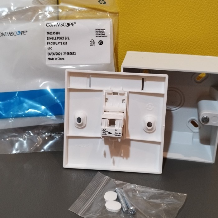 [Expert] Wall Face e RJ 45 + modular rj45 + box soket