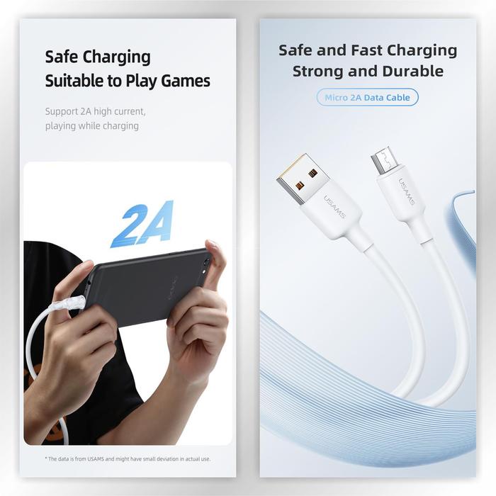(Expert) USAMS U84 Kabel Data USB Micro 2A