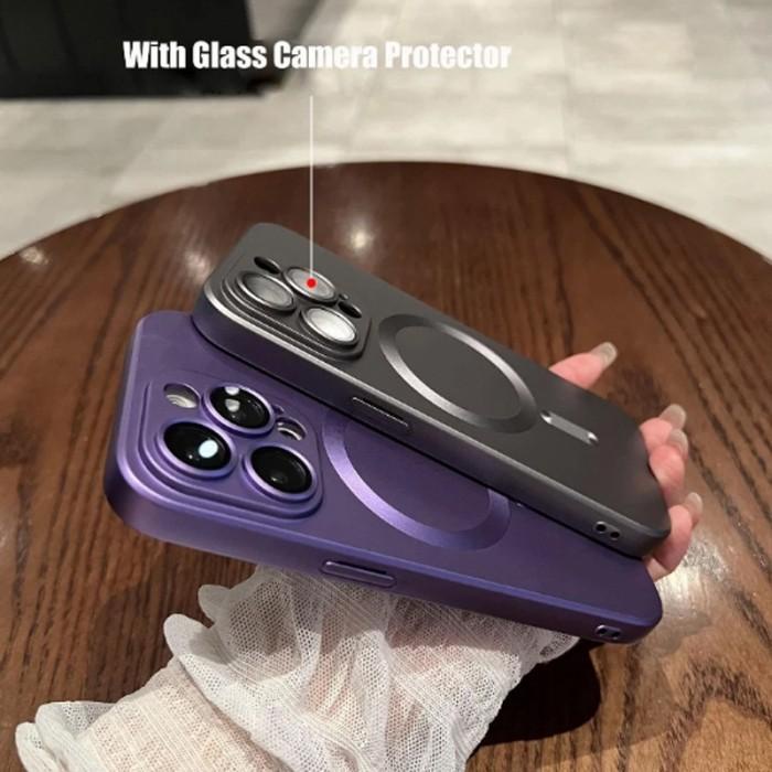 (Expert) Soft Case Magnetik Magsafe Matte Iphone 11 X XR 7 8 SE Plus Pro Max