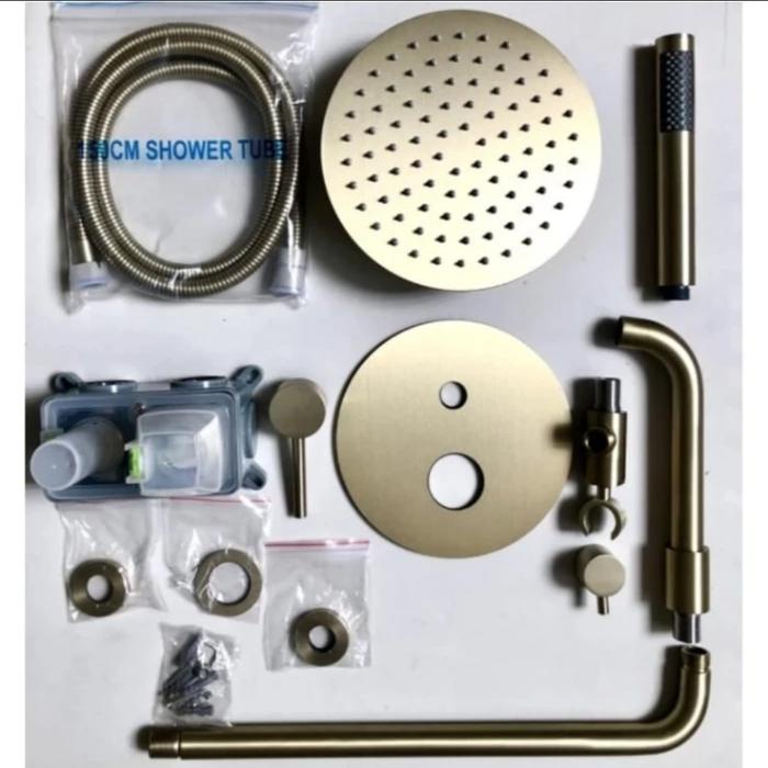 SHOWER TANAM SETT BRUSH GOLD MODEL TOTO SHOWER SETT PANAS DINGIN MURAH