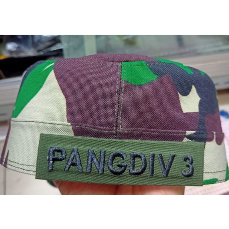 TOPI LORENG AD/ AL/ AU/+ NAMA+/BAHAN SRITEX WOLL