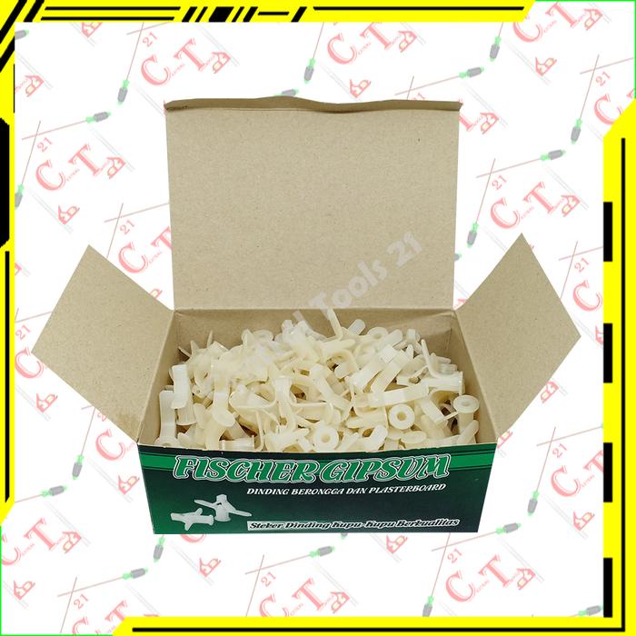 Sudimampir Fisher Fiser Gypsum Steker Dinding Kupu Kupu Pvc 3.5Cm Isi 120 Pcs