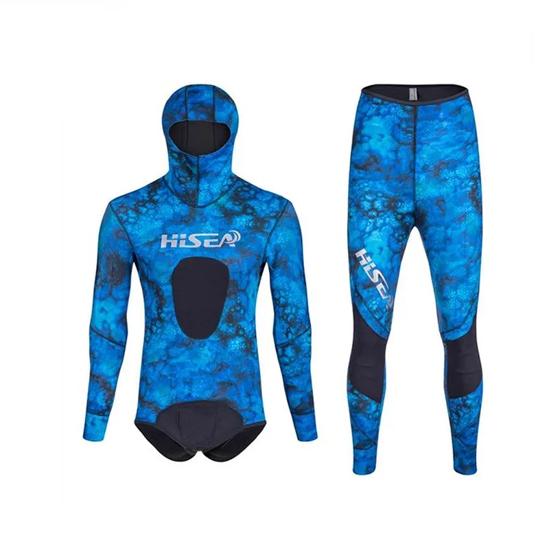 Hisea 1.5mm Opencell Neoprene Diving Suit Split Wetsuit Professional Fishing and Hunting Clothes