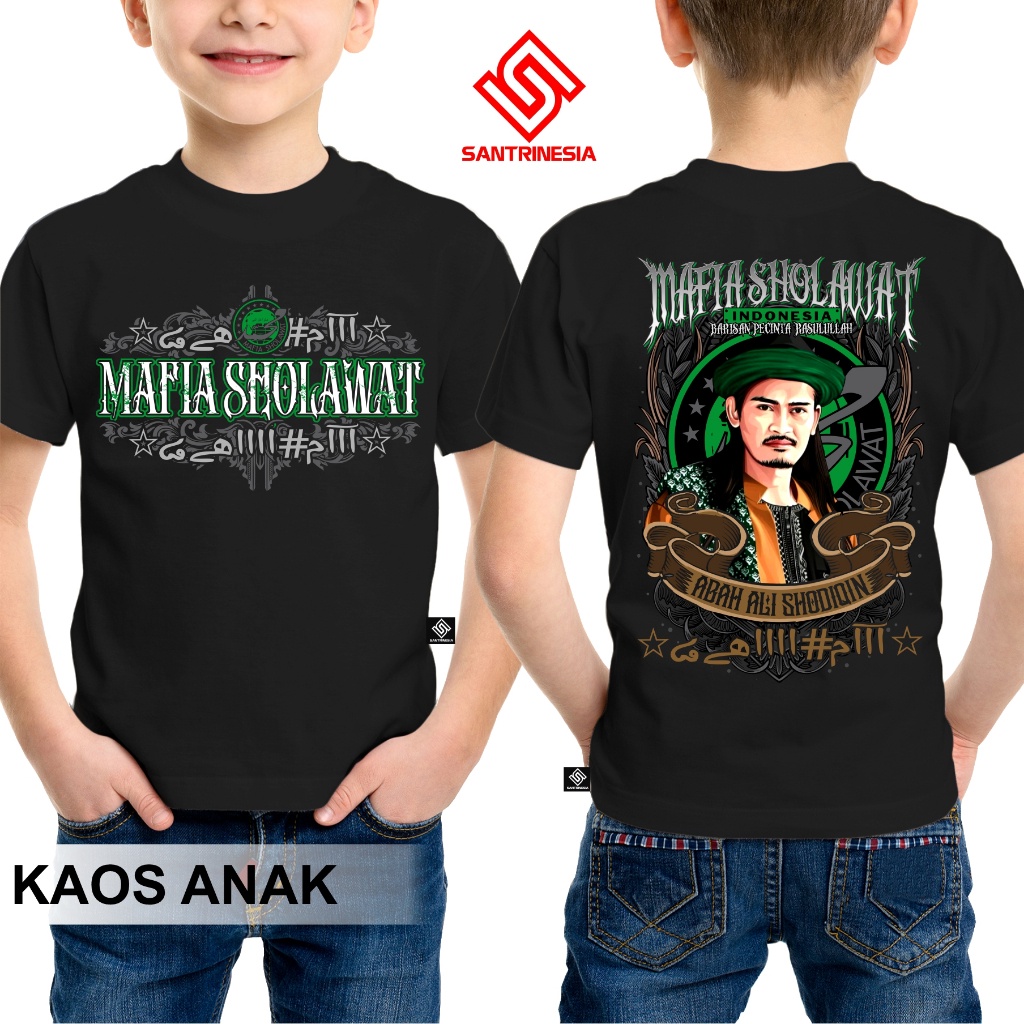BEST Santrinesia Kaos Bayi & Anak Mafia Sholawat Mafis Nusantara Abah Ali Gondrong Santri Mafiashola