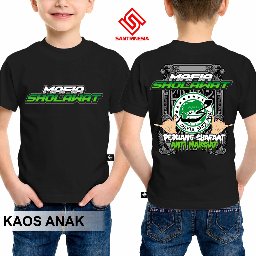 BEST Santrinesia Kaos Bayi & Anak Mafia Sholawat Mafis Nusantara Abah Ali Gondrong Pecinta Sholawat 