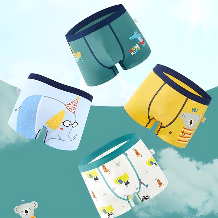 Celana Dalam Anak Laki Laki 2-14 Tahun Celana Boxer Anak Laki Laki 12 Pcs Celana Dalam Boxer Anak
