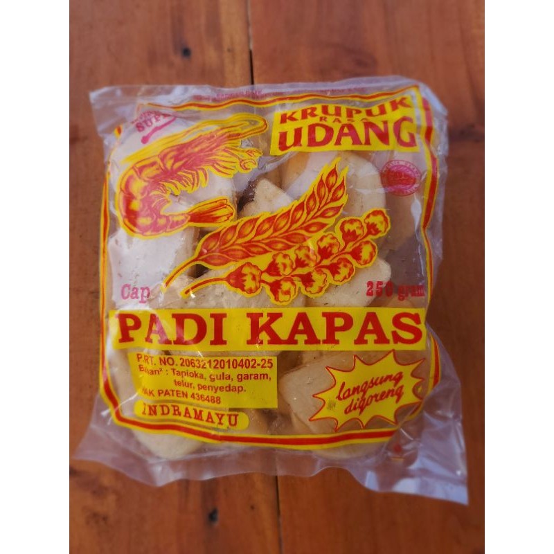 

Kerupuk Udang Ukuran Sedang 250 gram Padi Kapas
