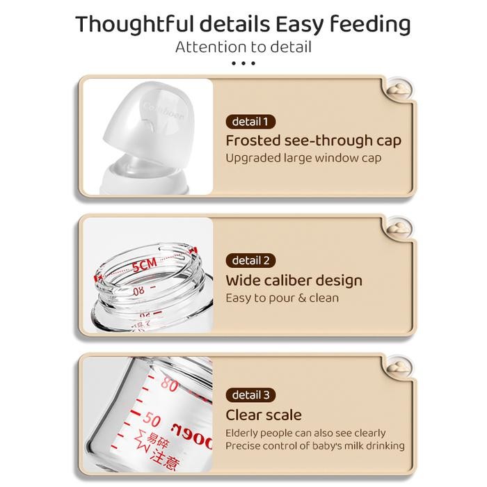 Terlaris Wide Neck Botol Susu Kaca Pigeon Style Botol Susu Nipple Bayi Baby Newborn Murah