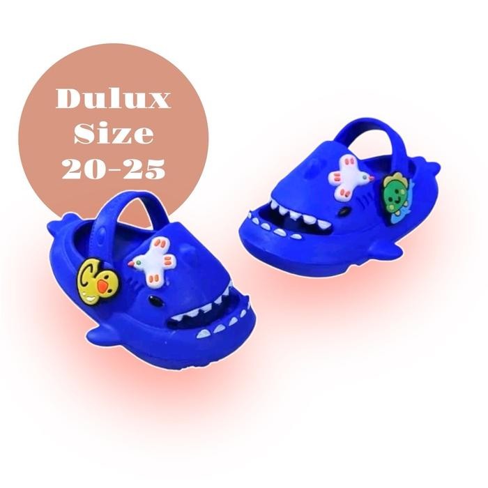 Chibella-sandal anak laki laki karakter ikan ekor pendek Cowo Fashion