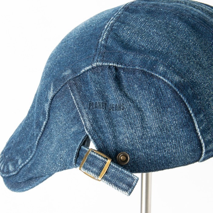 Topi Flat Cap Bahan Denim Pelukis Vintage Baret Newsboy - FC02 Planet