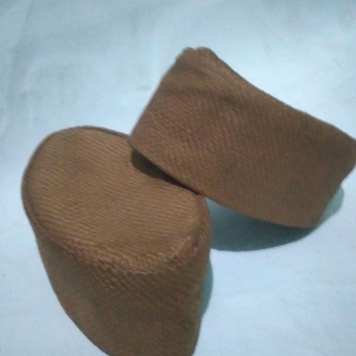 PRODUK TERBATAS kopiah muslim peci goni oval premium dewasa, peci songkok kain goni