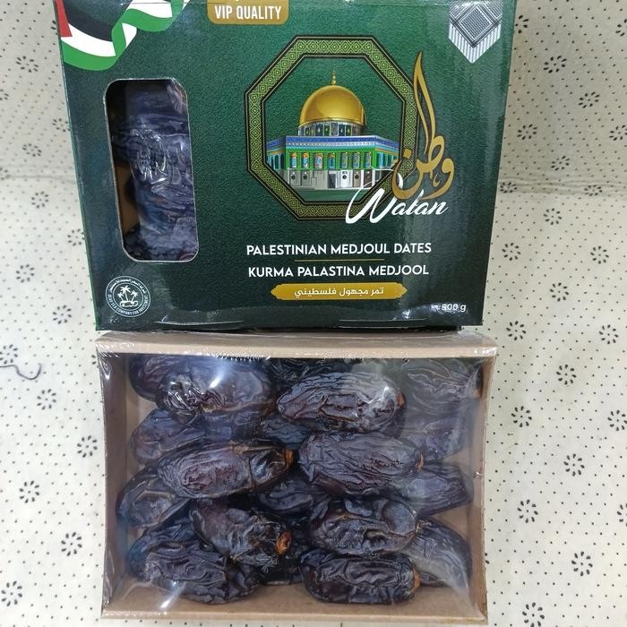 

BisaInstan- Kurma Medjool Palestine Watan Very Good Quality 500gr Premium Food Snack Makanan