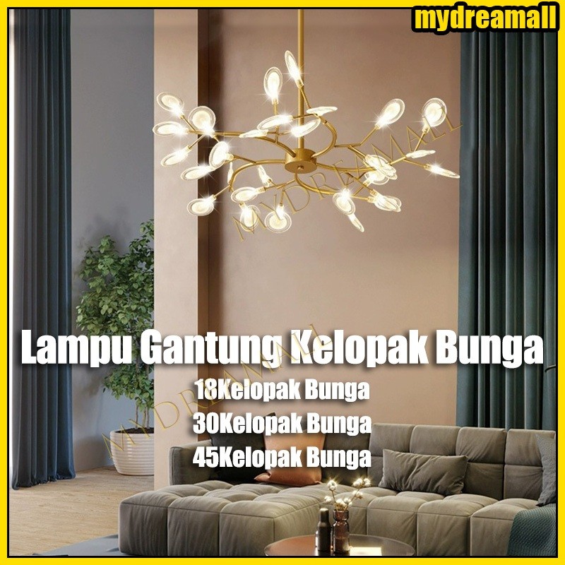 TermurahCOD Lampu gantung kunang-kunang cabang pohon ruang tamu / Lampu gantung minimalis modern /
