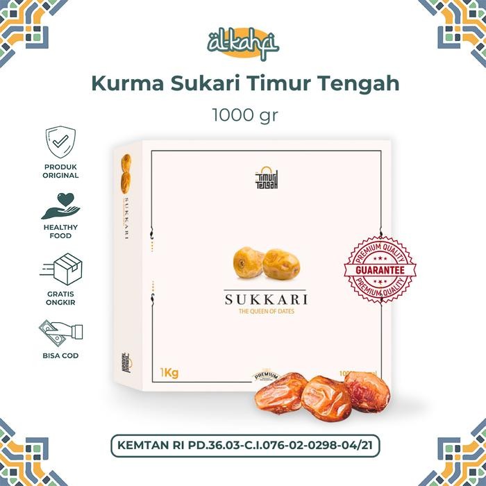 

BisaInstan- Kurma Sukari TIMUR TENGAH 1Kg Premium High Quality Natural Dates