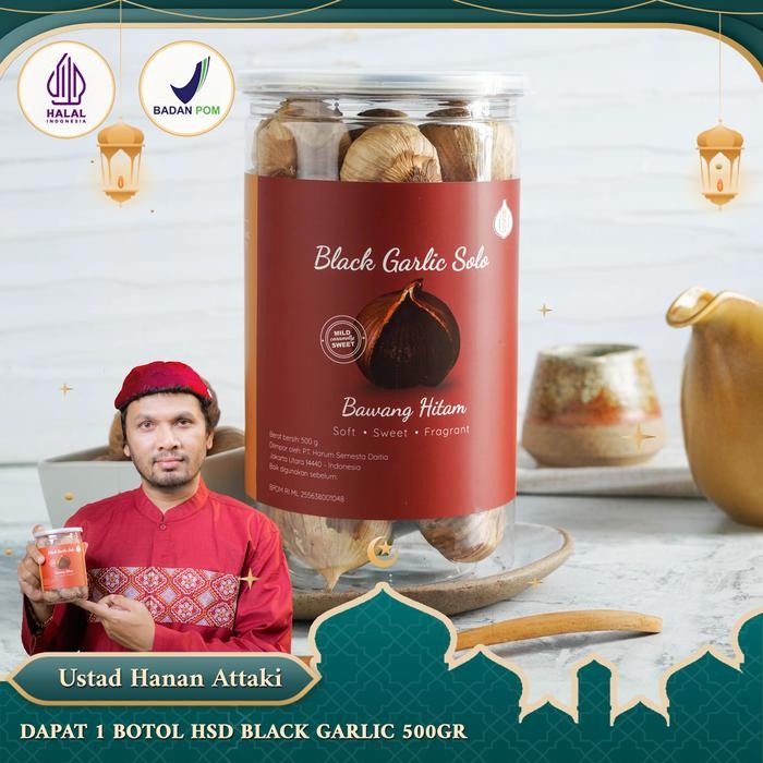 

BisaInstan- Bawang Hitam HSD 500 Gr Premium Spices Qc, 1 Botol