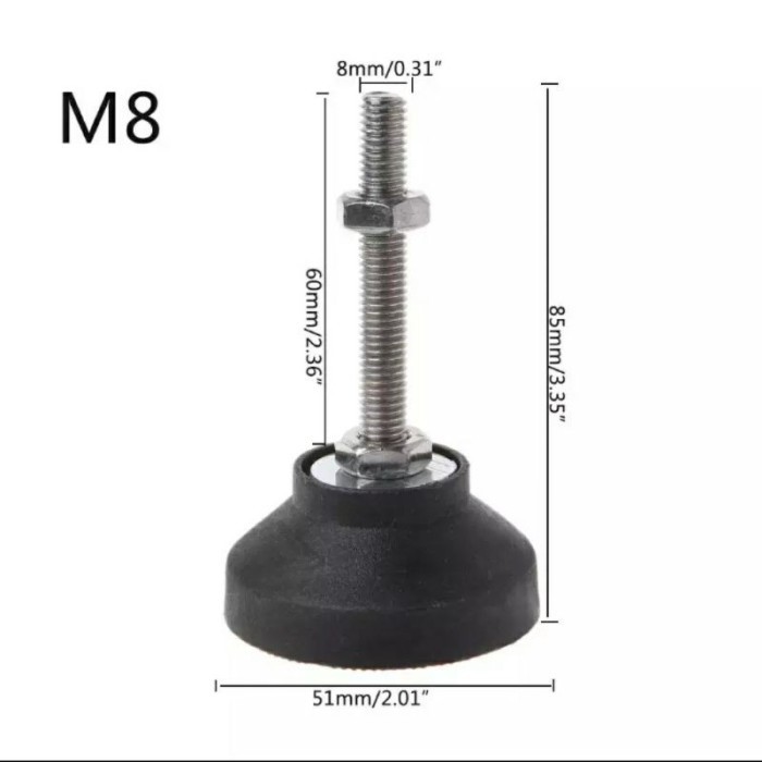 [Expert] Foot Adjuster D50 M8 60 mm