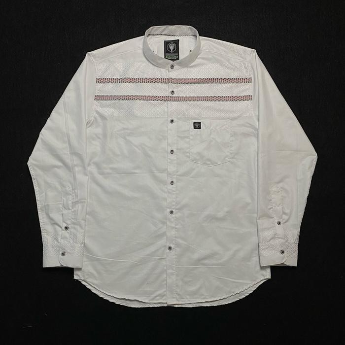 BERKUALITAS Kemeja Koko Katun Madinah Motif Gradasi Pria Poliester Katun Muslim Kain Lembut Panjang