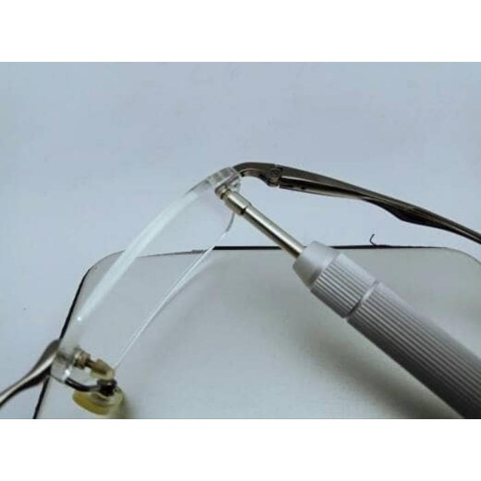 MIRAI - Obeng Set Kacamata Serbaguna Kecil Lengkap Minus Plus Rimless Bor +Tas