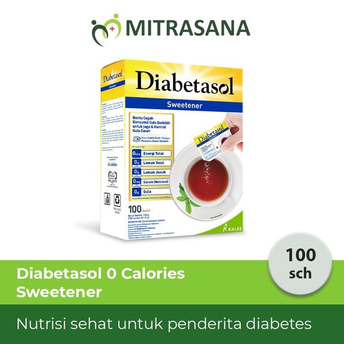 

Kirim,HariYgSama- Diabetasol Zero Calorie Sweetener isi 100'S X 1 G
