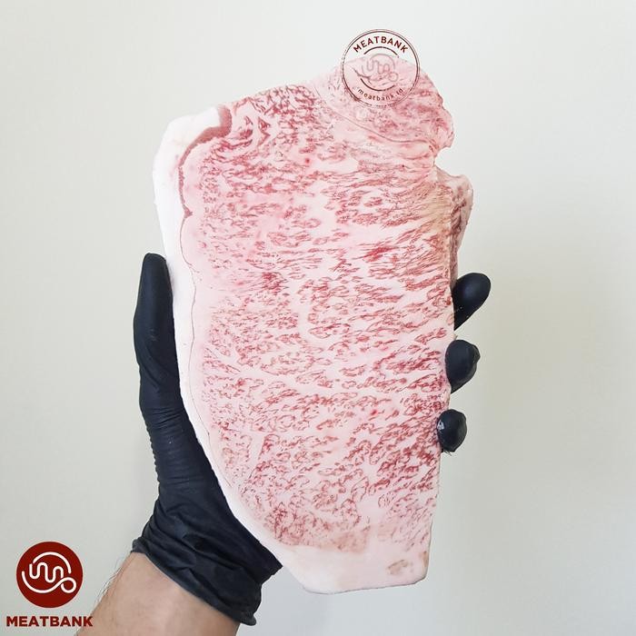 

Kirim,HariYgSama- MEATBANK JAPAN WAGYU STRIPLOIN A5 Kobe Beef Sirloin Kagoshima Steak