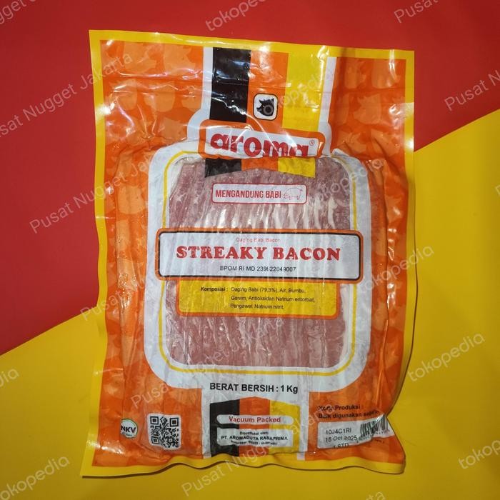 

Kirim,HariYgSama- Pork Streaky Bacon 1kg AROMA (NON-HALAL) (WAJIB GO/GRAB-SEND)