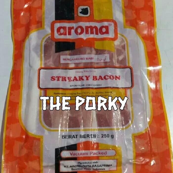 

Kirim,HariYgSama- PORK STREAKY BACON AROMA BALI (250gram)