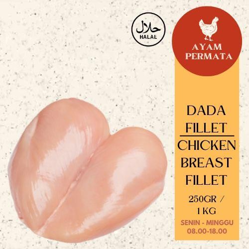 

Kirim,HariYgSama- Dada Ayam Fillet Boneless FRESH Chicken Breast Filet Frozen Permata