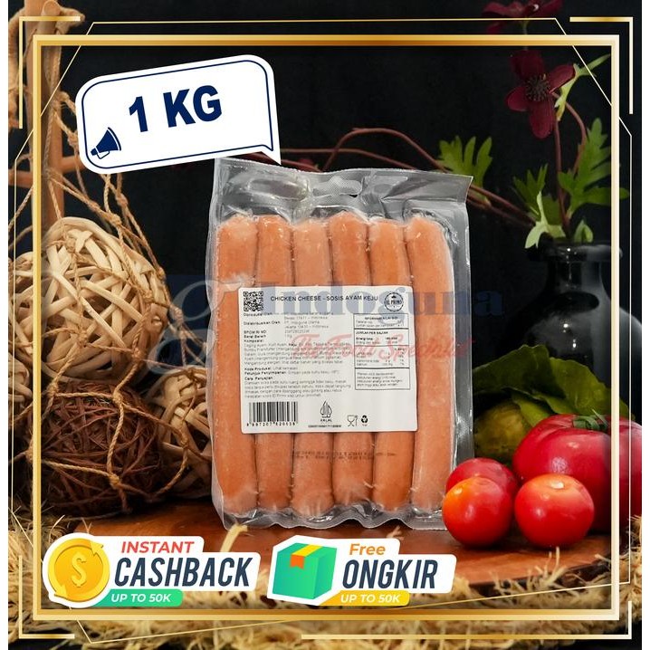 

Kirim,HariYgSama- Sosis Ayam Keju El Primo / Chicken Cheese Sausage 1kg