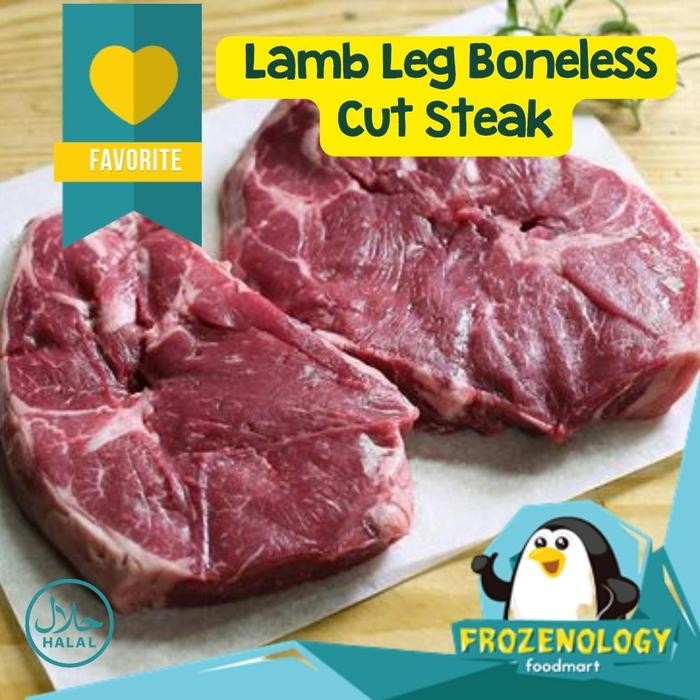 

Kirim,HariYgSama- Lamb Leg Boneless Cut Steak 500gr isi 2 pcs Daging Paha Kambing Muda