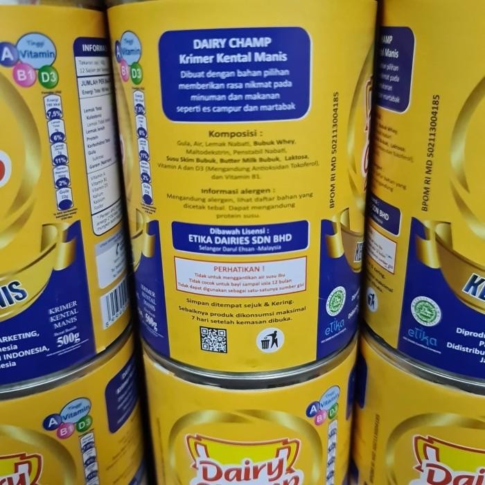 

1 DUS SUSU KRIMER KENTAL MANIS DAIRY CHAMP 480GR