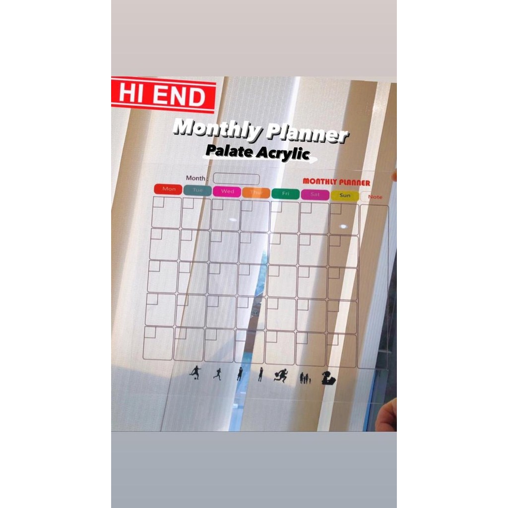 

ACRYLIC/AKRILIK MONTHLY PLANNER/WEEKLY PLANNER/DAILY PLANNER