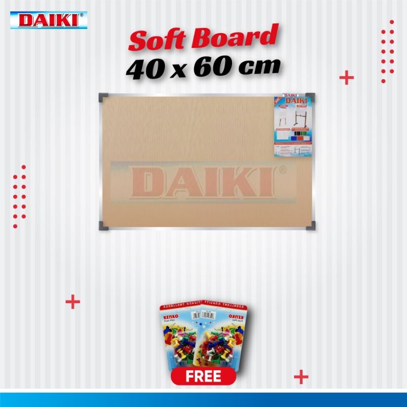 

Softboard / Papan mading Classic DAIKI Uk 40x60 Cm