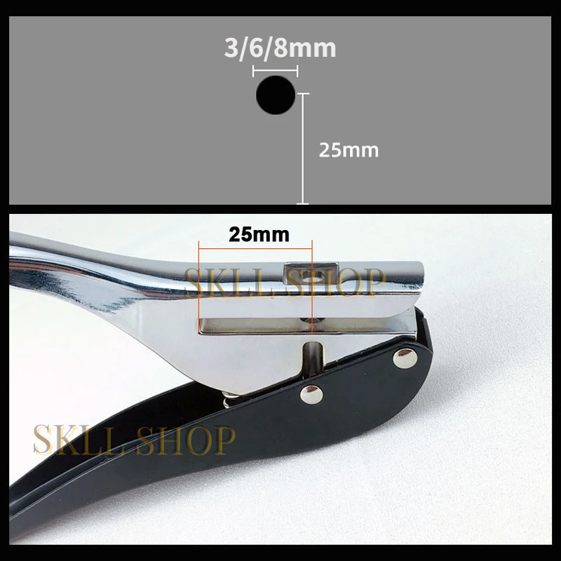 

Ukuran 8mm Lubang Kerajinan Manual Puncher Kertas Hole Punch Cutter Lingkaran Dengan Soft Grip