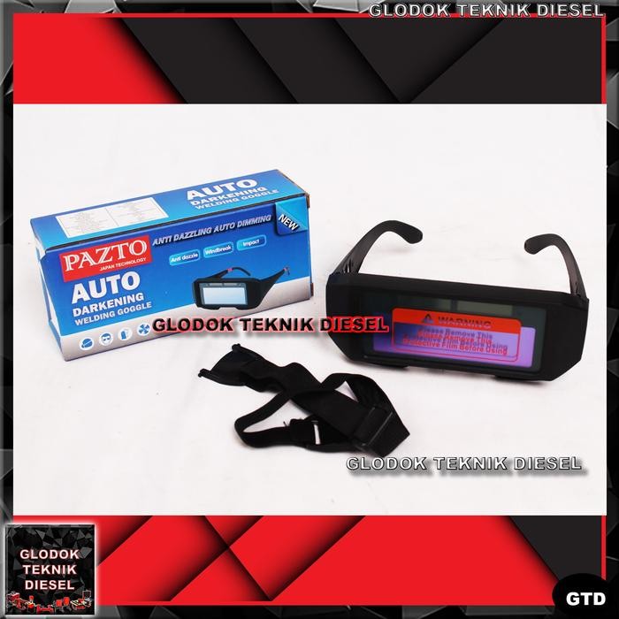 JTTOP" KACAMATA LAS OTOMATIS KACA MATA LAS AUTO DARK DARKNESS KACA MATA AUTO