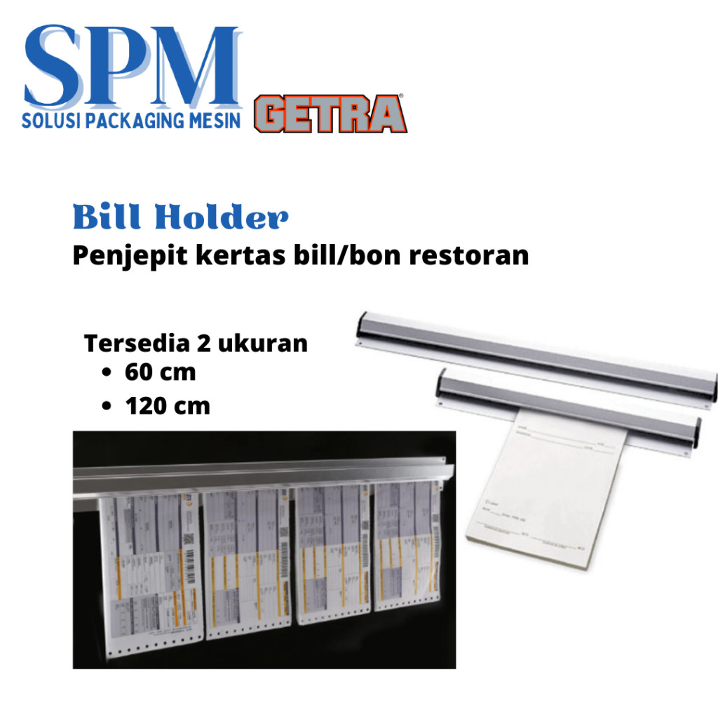 

Penjepit Kertas Pesanan Restoran Receipt Holder Bill Holder 60 cm & 120 cm Getra