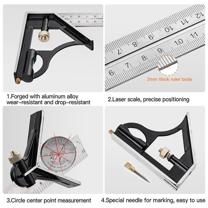 

Penggaris Multifungsi Angle Finder 30cm - WW017
