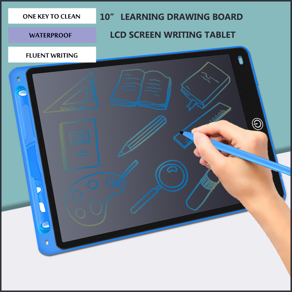 

10Inch Learning Drawing Board Lcd Screen Writing Tablet Toys For Girls Boys Drawing Tablets