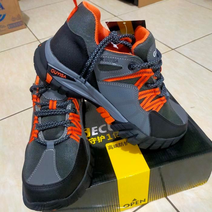 JTTOP" SEPATU SAFETY SPORTY GUYISA GREY 110 UJUNG BESI IMPORT PRIA WANITA