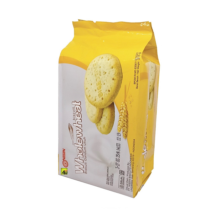 

Nissin Biscuit Wholewheat Biskuit Gandum Untuh 215gram